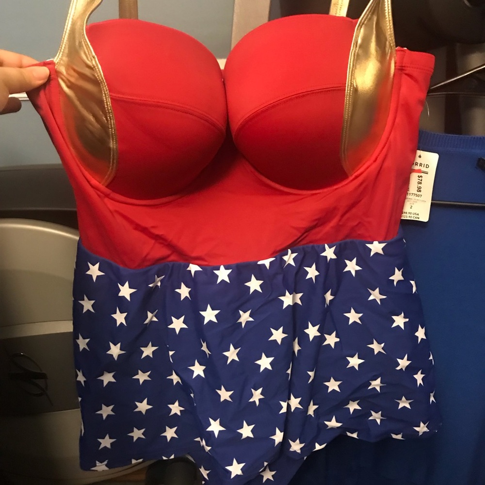 Wonder Woman Torrid bathing suit new with tag